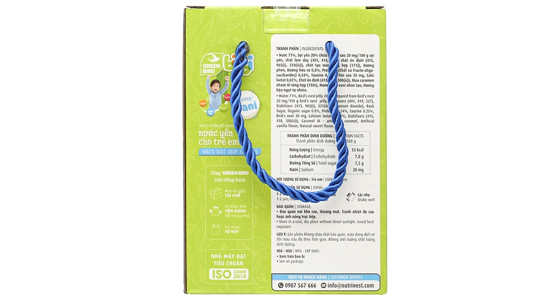 Yến Green Babi Nutrinest Hương Vani hộp 4 hũ - 3